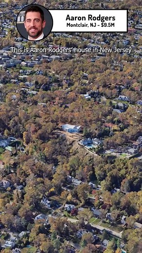 Celebrity News | Info | Updates on Instagram: "Aaron Rodgers’ house in New Jersey worth $9.5M #aaronrodgers #athlete #celebrity #mansion #realestate #montclair #foryoupage #foryou #fyp #nfl #football #nyjets"