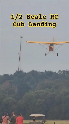 INSANE 1/2 scale RC Cub Landing - ‪@FliteTest‬ Flite Fest 2024