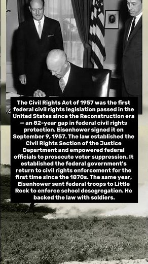 Eisenhower Signed The Civil Rights Act Of 1957 — The First Civil Rights Law Since Reconstruction