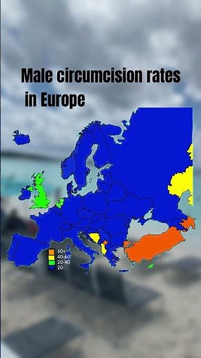 Male circumcision rates in Europe#mapping