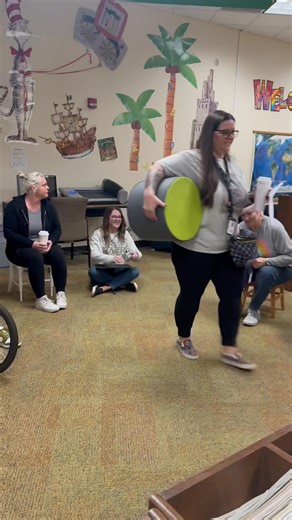 The new school year has officially begun, starting with “Bring Your Own Seat” to the meeting. We are grateful to be back at school and eager to kick off the year alongside our outstanding staff and students! | Woodward Early Childhood Center