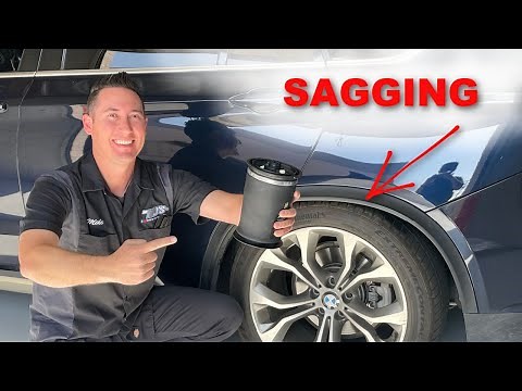 BMW x5 - Rear Suspension Sagging - Cause and repair