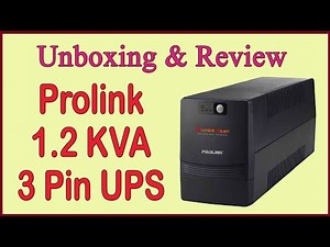 Prolink PRO1201SFC Line Interactive UPS Unboxing & Review