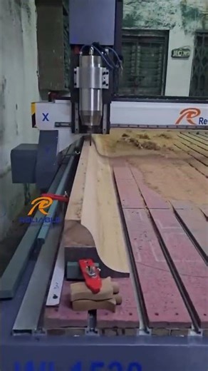 CNC Router Machine | 7 Inch Wood Moulding Cutting & Carving #cncrouter #moulding #wood #cncwood