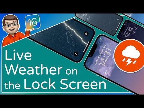 Animated Weather on your Lock Screen Wallpaper ⭐ iOS 16 Tips