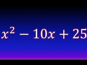 Perfect square trinomial (Factoring) Exercise 2