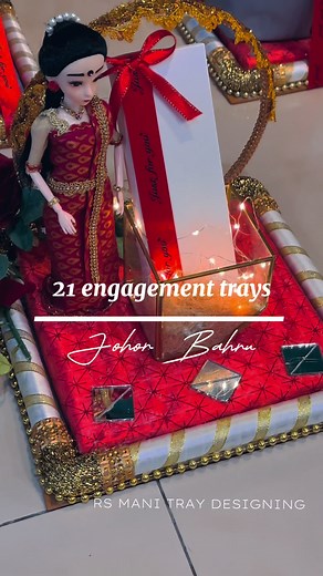 21 Beautiful Engagement Tray Decoration Ideas