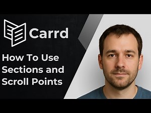 How to Use Sections and Scroll Points in Carrd [2025 Tutorial]