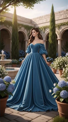 Mystical Teal Strapless Velvet Gown | Sweetheart #TealGown#VelvetBallGown#MysticalTealDress