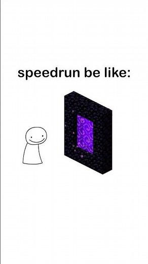 minecraft speedrun be like... #minecraft #speedrun #minecraftspeedrun #shorts #animation