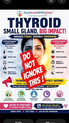 🦋 Thyroid Symptoms You Should NEVER Ignore | Early Warning Signs of Hypothyroidism & Hyperthyroidism