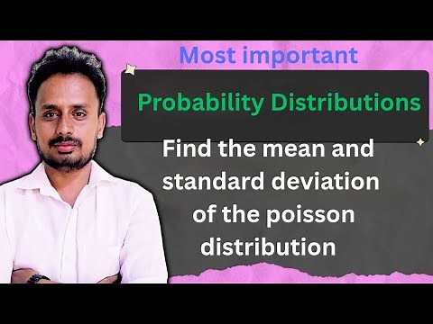 Mean and Variance of Poisson Distribution | Proof in easy way | Very Important