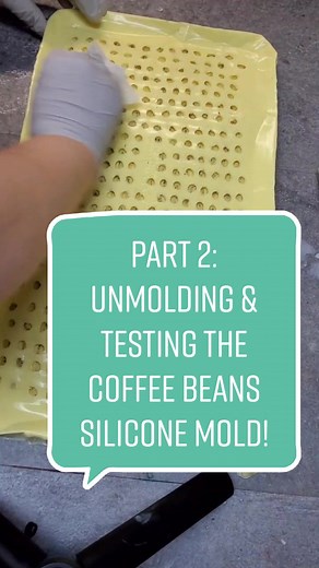 Testing Coffee Bean Silicone Mold for Wax Melts