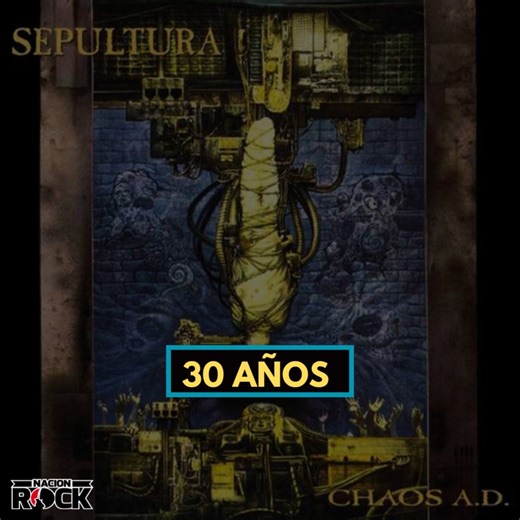 72K views · 4.6K reactions | 30 años de "Chaos A.D." de Sepultura...