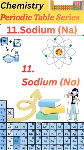 Sodium (Na) Element 11| Periodic Table Series Gujarati | #periodictable #science #chemistry #shorts