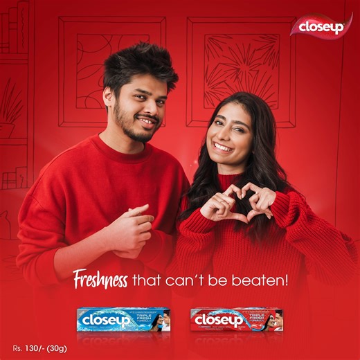 Closeup’s unique Triple Fresh Formula keeps you fresh and protected up to 12 hours and gives you confidence to get close ❤ #Closeup #CloseupSriLanka | Closeup