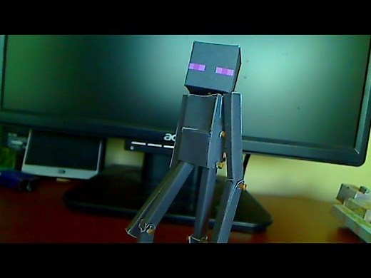 How to make a Minecraft Papercraft Enderman