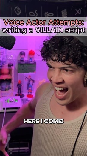 Wrote a script for a villain, Anime? Video Game? Cartoon? #voiceactor #anime #voiceacting