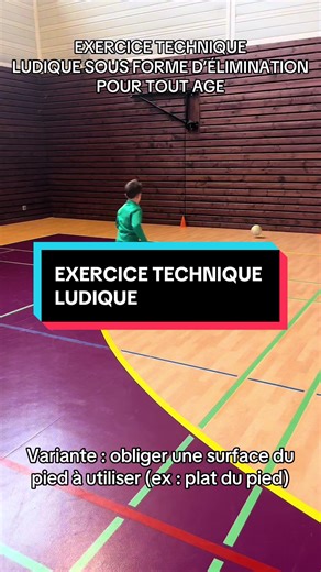 Exercice technique ludique (le mur) sous forme d’élimination avec finale à la fin Variante : obliger une surface du pied a utilisé (plat du pied, coup de pied…) Exercice ludique pour tout âge #foot #football #entrainement #ludique #france