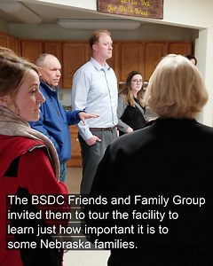 Nebraska Senators recently visited the Beatrice State Developmental Center and learned just how important it is to some Nebraska families. Senators that attended: Myron Dorn Tom Brandt Lynne Walz | Nebraska Department of Health and Human Services