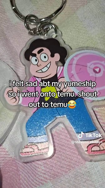 Steven Universe yume keyring fail — Temu find & reaction