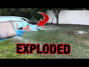 My swimming pool EXPLODED ❗️❗️