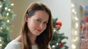 Amy Acker laughed until she cried while filming the Christmas in July movie Crashing Through the Snow