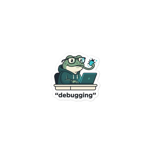 Debugging Frog Sticker – Funny Developer Laptop Decal, Programmer Software Engineer Vinyl Graphic - Etsy