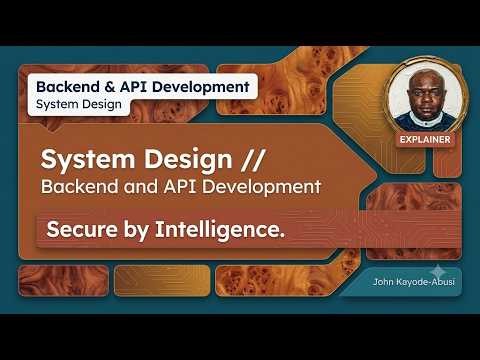 System & API Design - Design It. Build It. Secure It.