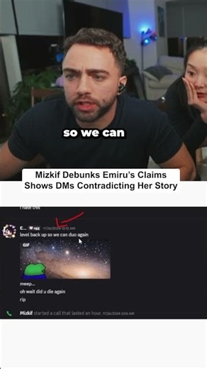 Mizkif Debunks Emiru’s Claims, Shows DMs Contradicting Her Story #shorts #mizkif #emiru