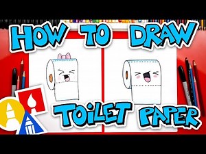 How To Draw Funny Toilet Paper - Videos For Kids