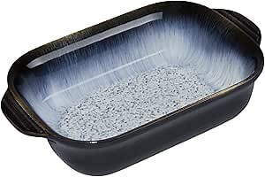 Denby USA Halo Alt Small Rectangular Oven Dish, Blue