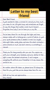 109K views · 708 reactions | letter to my best friend #lettertoyourfriend #letters | English Class | Facebook