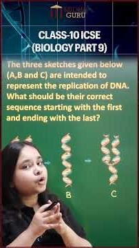 ICSE Biology Part 9 🧬 | Arrange DNA Replication Correctly