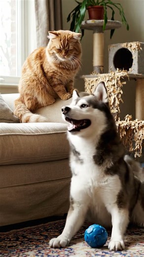 Cat vs Dog: Photoreal Standoff 😂 (Playing with Veo 3)