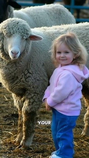 The Gentle Love of a Sheep 🐑✨ #facts #animals