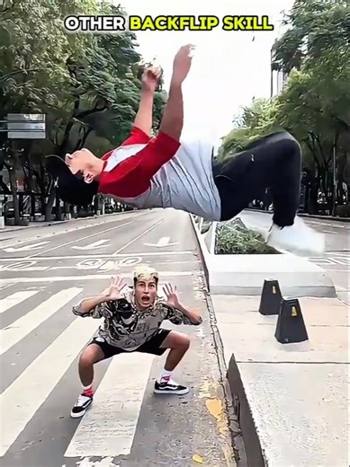 Normal flip vs INSANE backflip EVER 💀