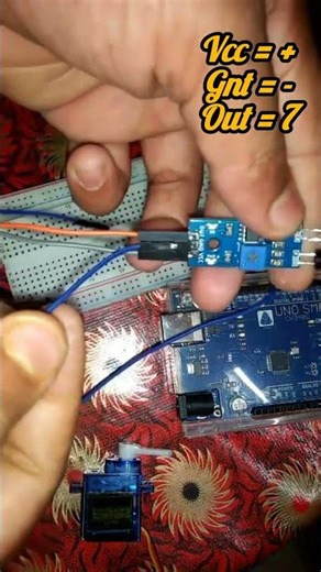 Sanitizer dispenser making # with arduino Uno # in picto block coding #arduinotraining #shorts
