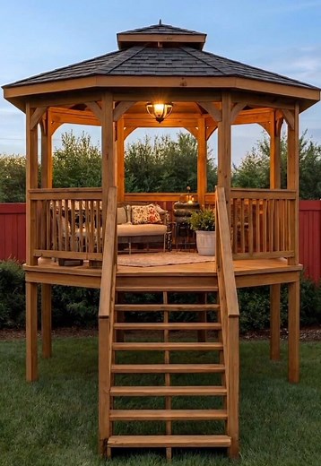 Building a wooden outdoor pavilion #diy #crafting #gardenfurniture | Building Outdoor Furniture