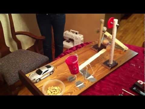 Simple Rube Goldberg Machine - Pouring Milk