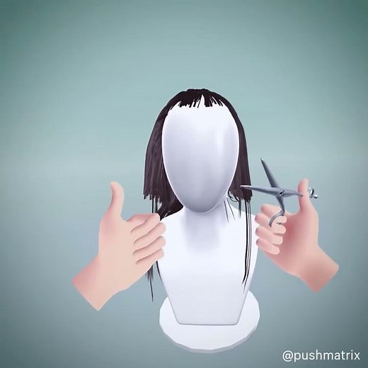 Hair Cut Hand Tracking Quest In Unity PC Power Experiment (@Pushmatrix)