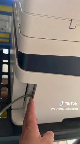 Dont forget your network printer #ethernetblueprint #network #homenetwork #prewire #newconstruction #newconstructionhome #cablinghacks #builditin #