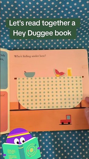 Let's read together a Hey Duggee book. Hide and seek