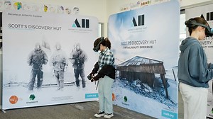 🌟 Antarctic Heritage Trust announces the launch of our latest immersive virtual reality experience of Captain Robert Falcon Scott's 'Discovery' hut.❄️ Most people will never be able to visit the huts that we care for in Antarctica, but by donning the VR headset and holding the controllers, participants can step inside 'Discovery' hut and feel like they are really there. In this exciting new experience, you can also see what the surrounding landscape is like, feed huskies and ride in a hot air b