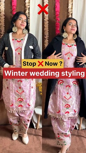 ✨ Winter wedding styling hack you need to know ❄️💫 How to style salwar suit in winters? Try this & save this for your next wedding look! ❤️ Outfit from @meeshoapp #winterweddings #indianwearstyling #stylingtip #sareestyling #suitstyling #velvetoutfit #weddingguestoutfit #winteroutfits #indianfashion #styleguide #desifashion #fashionreelsindia #trendingreel #weddingstyletips #velvetsuits | Itscharuuuu