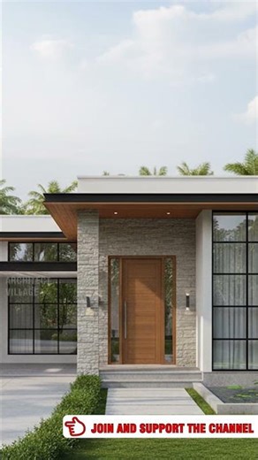 A dream house on one floor at a low cost | Modern Kerala Home Design #shorts