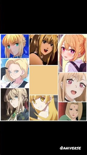 Anime Girls Grouped by Hair Color 🎨🔥
