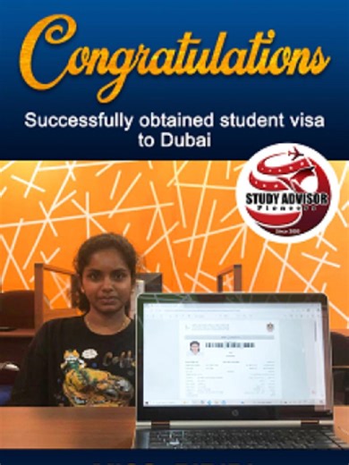 🎓 Student Testimonial – Dubai 🇦🇪 Meet Miss. Pibidi, who successfully started her study journey in Dubai with the guidance of Study Advisor – Pioneers. ✈️🌍 Hear her experience and how our team supported her throughout the student visa process. ✨ Your study abroad dream could be next! 📩 Send us a DM for more details. . . . #StudentTestimonial #StudyInDubai #DubaiStudents #StudyAbroad #StudentVisa #VisaSuccess #StudyAdvisor #StudyAbroadSriLanka #InternationalStudents #AbroadEducation #StudentS