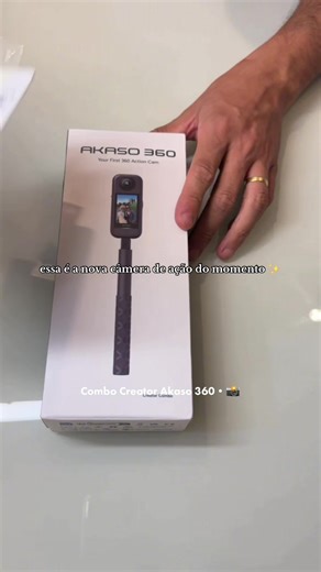 Essa é a nova câmera de ação que chegou no Brasil 🇧🇷 @akaso.brasil GRAVA EM 360• - Grave primeiro, reenquadre depois HORIZONTAL E VERTICIAL Vídeo de 5.7K 30fps Fotos de 72MP Self stick invisível Prova d’água E muitas outras funções 📲 Tem mais detalhes em nosso perfil e se quiser o link pra comprar, manda “eu quero” que te enviamos! Aprovada ✅ e nos segue para mais dicas! #CameradeAcao #DicasDeViagem #Camera360 #review #asmr