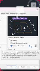 🚀 Aprende a cambiar el tamaño de cota en AutoCAD | Tips AutoCAD En este video revisaremos como cambiar las dimensiones de una cota en AutoCAD, desde su panel de configuración. Suscríbete para más contenido! https://www.youtube.com/c/depuntoylinea #arquitectura #arquitecto #ingenieria #ingenieriacivil #TUTORIAL #TIPS #autocadtips #architecture #architect #autocadtutorial #revit #cad | De Punto y Línea